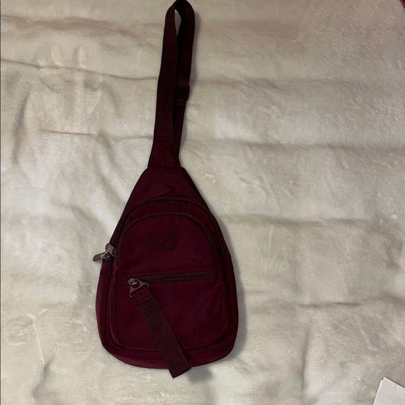 Victoria Secrets Red Mini Bag with Teardrop Shape and Textured Finish - Picture 1 of 8